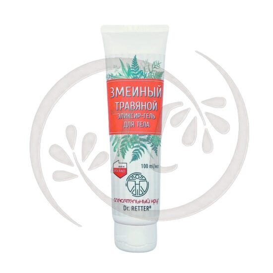 Spasatelnij Krug  Herbal elixir-gel for the body with snake venom, warming, 100ml